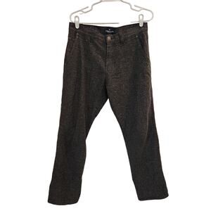 American Eagle Twee 2010's Speckled Straight Casual Chino Pants Black Size 30/30